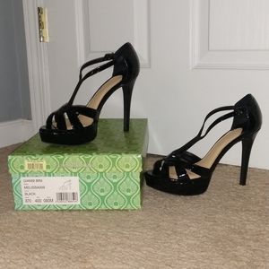 Black Strappy Heeled Sandals